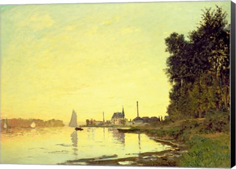 Framed Argenteuil, at the End of the Afternoon, 1872 Print