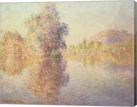 Framed Morning on the Seine at Giverny, 1893 Print