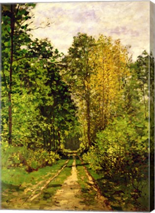 Framed Wooded Path, 1865 Print