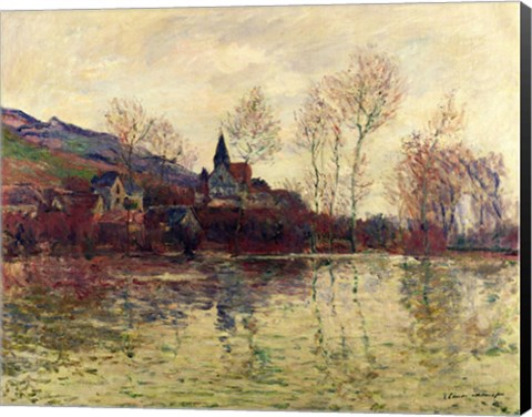 Framed Floods at Giverny, 1886 Print