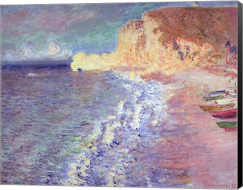 Framed Morning at Etretat, 1883 Print