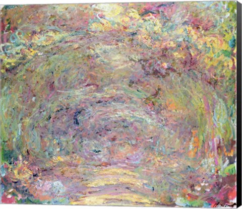 Framed Shaded Path, c.1920 Print