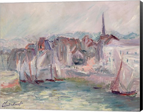 Framed Boats in the Port of Honfleur, 1917 Print