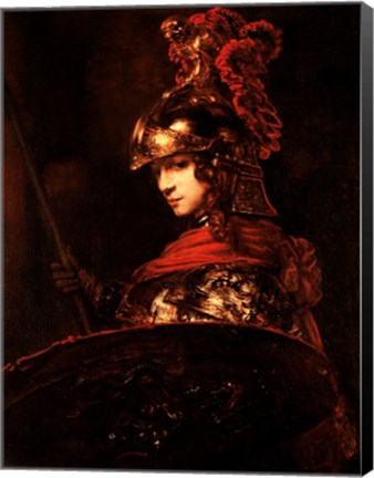 Framed Pallas Athena or, Armoured Figure Print