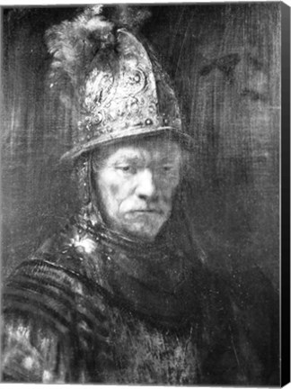 Framed Portrait of a Man with a Golden Helmet, 1648 Print