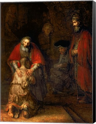 Framed Return of the Prodigal Son, c.1668 Print