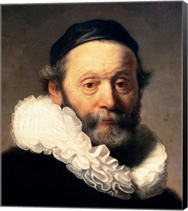 Framed Portrait of Johannes Uyttenbogaert Print