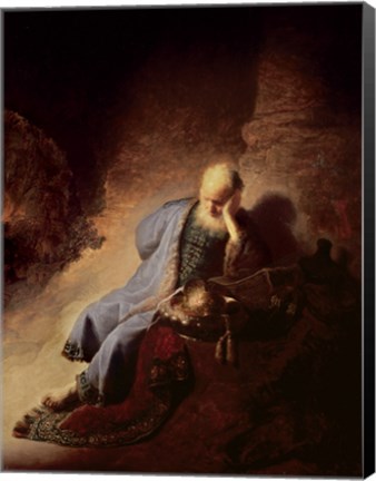 Framed Jeremiah mourning over the Destruction of Jerusalem Print