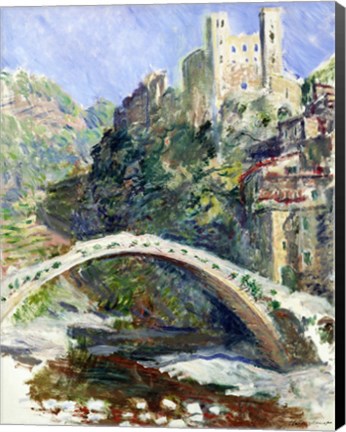 Framed Castle of Dolceacqua, 1884 Print