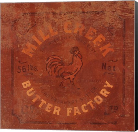 Framed Mill Creek Butter Print