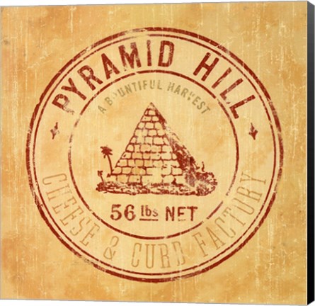 Framed Pyramid Hill Print