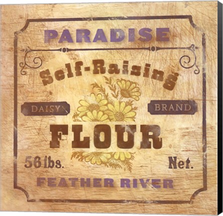 Framed Paradise Flour Print