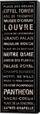 Framed Transit Paris I Print