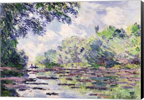 Framed Seine at Giverny, 1885 Print