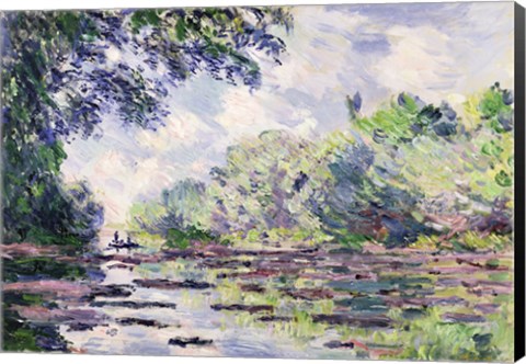 Framed Seine at Giverny, 1885 Print