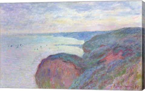 Framed Cliffs near Dieppe, 1897 Print