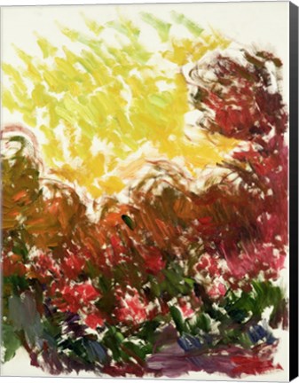 Framed Garden at Giverny - abstract Print