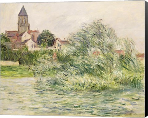 Framed Church and the Seine at Vetheuil, 1881 Print