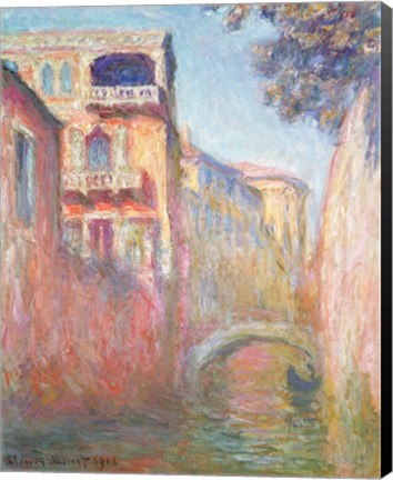 Framed Venice - Rio de Santa Salute, 1908 Print