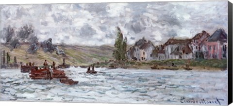 Framed Village de Lavacourt, pres de Vetheuil, 1878 Print