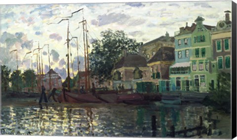 Framed Dam at Zaandam, Evening, 1871 Print