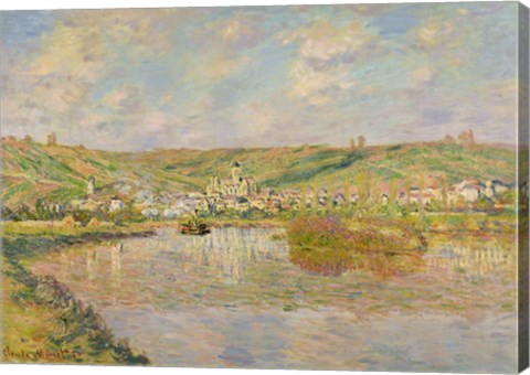 Framed Late Afternoon, Vetheuil, 1880 Print