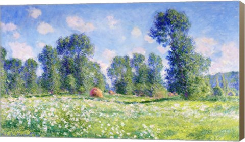 Framed Effect of Spring, Giverny, 1890 Print