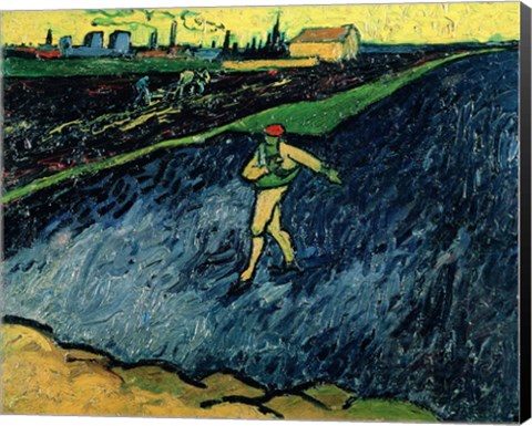 Framed Sower, 1888 - walking Print