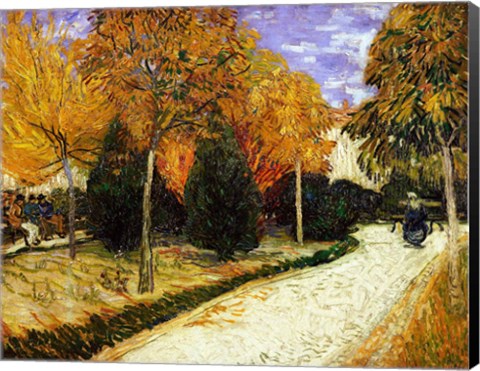 Framed Path in the Park at Arles, 1888 Print