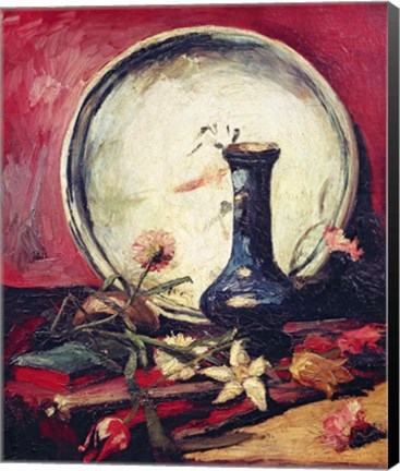 Framed Still Life with Flowers, c.1886 Print