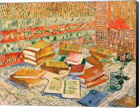 Framed Yellow Books, 1887 Print