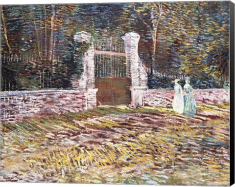 Framed Entrance to the Voyer-d&#39;Argenson Park at Asnieres Print