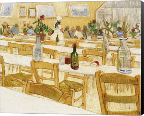 Framed Restaurant Interior, 1887-88 Print