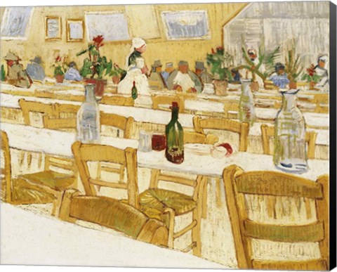 Framed Restaurant Interior, 1887-88 Print