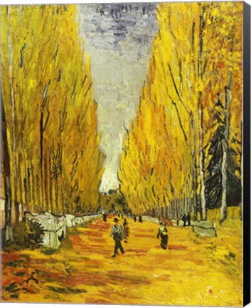 Framed L&#39;Allee des Alyscamps, Arles, 1888 Print