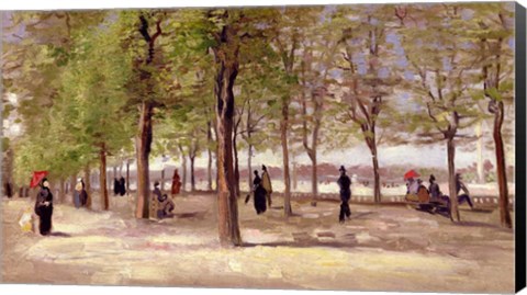 Framed Terrace in the Luxembourg Garden, 1886 Print