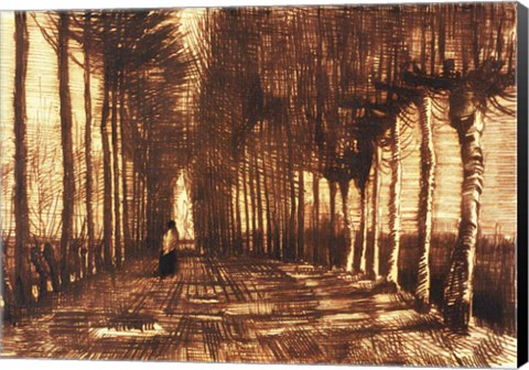 Framed Figure on a Road, 1884 Print