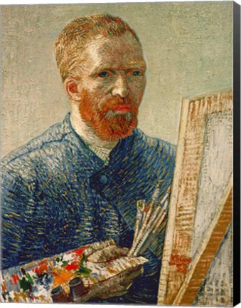 Framed Self Portrait as an Artist, 1888 Print