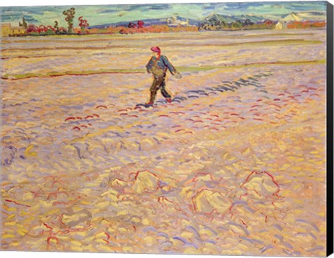 Framed Sower, 1888 Print