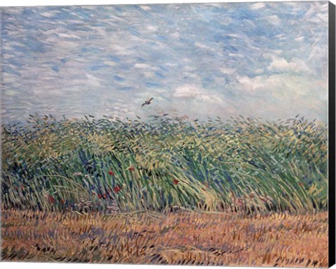 Framed Wheatfield with Lark, 1887 Print