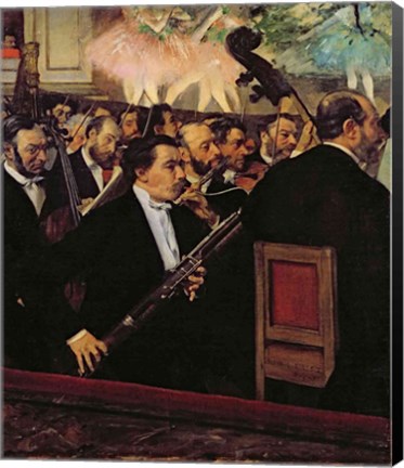 Framed Opera Orchestra, c.1870 Print