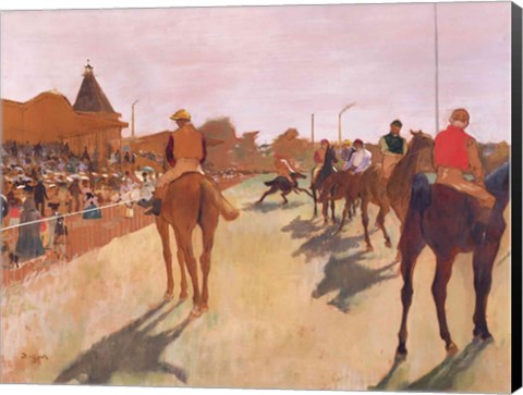Framed Parade, or Race Horses in front of the Stands Print