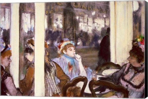 Framed Women on a Cafe Terrace, 1877 Print