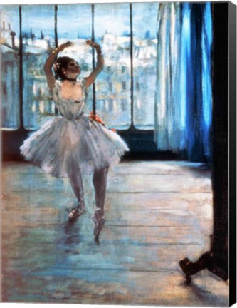 Framed Dancer in Front of a Window Print