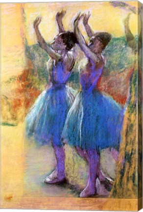 Framed Two Blue Dancers Print