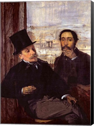 Framed Self Portrait with Evariste de Valernes Print