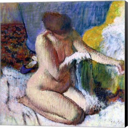 Framed After the Bath, 1895 Print