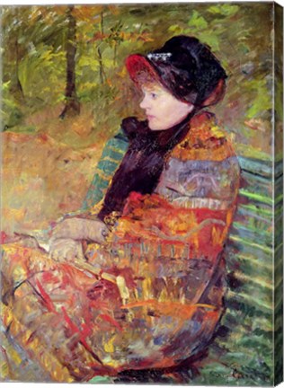 Framed Portrait of Mlle C. Lydia Cassatt, 1880 Print