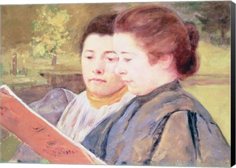 Framed Women Reading Print