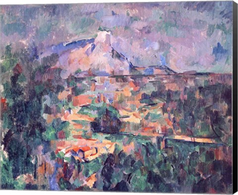 Framed Montagne Sainte-Victoire from Lauves Print